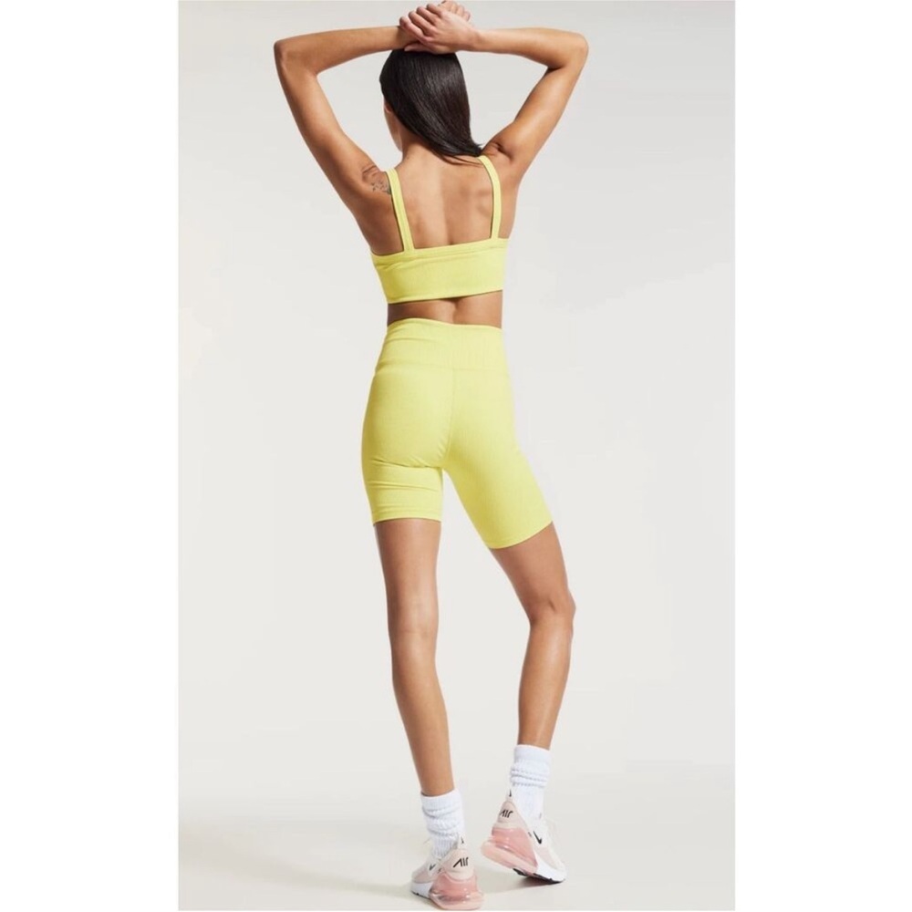 Year of Ours Ribbed Bralette 2.0 in Cyber Lime Size S - Picture 5 of 8